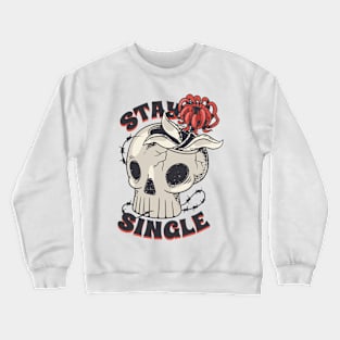 Vintage anti valentines day Crewneck Sweatshirt